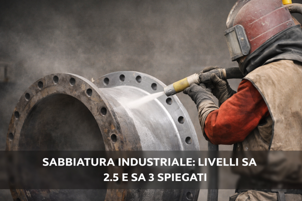Livelli di SABBIATURA INDUSTRIALE SA 2.5 E SA 3
