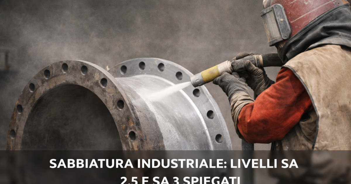 Livelli di SABBIATURA INDUSTRIALE SA 2.5 E SA 3